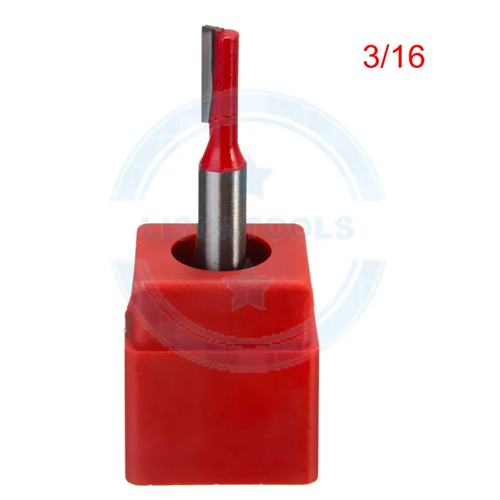 L-N033 1PC 1/4 inch Shank high quality Bottom Cleaning Dado Router Bit double flutes straight router bit