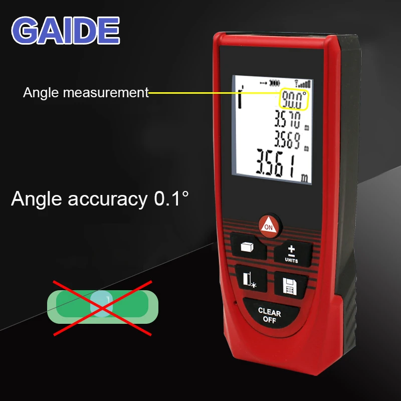 Electronic high precision distance measuring digital laser meter