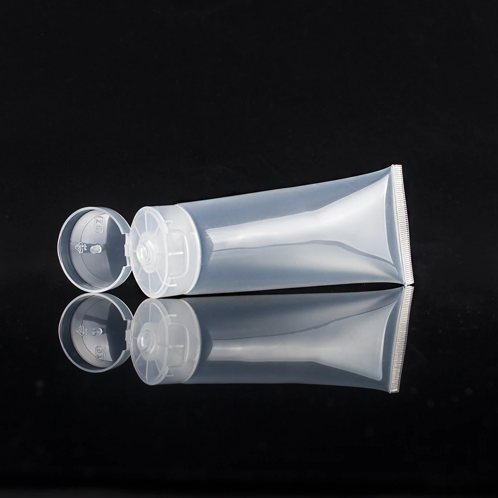 Customized PE Refillable Glossy Plastic Soft Tube Empty Squeeze Lotion Shampoo Bottles