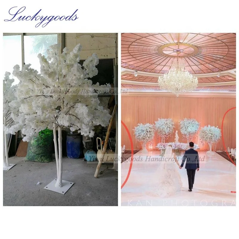 Элегантный Светло-розовый стол PJ516, центральный элемент, цветок вишни, дерево, Цветочное дерево для свадебного украшения