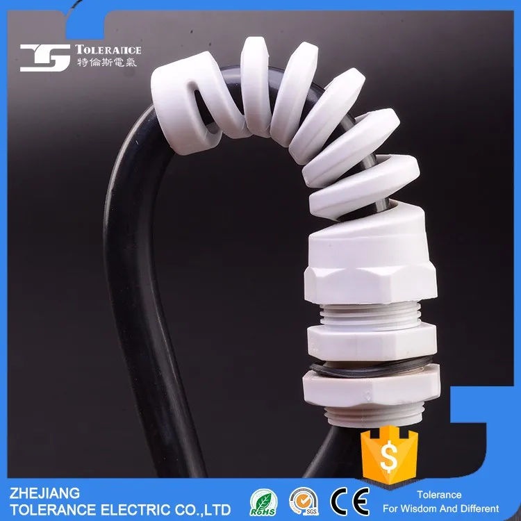 Гибкая Напряжение Метрический Размер спираль защиты кабельный ввод