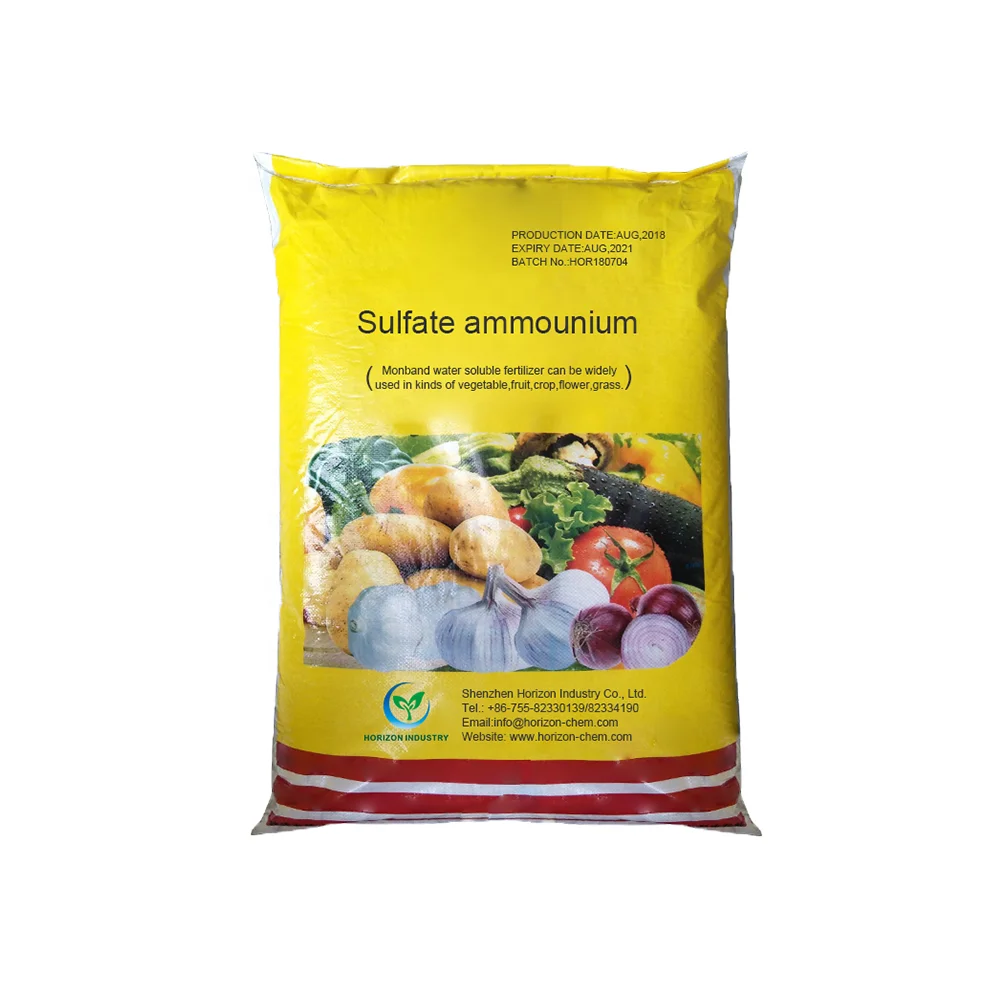 Manufacturers Fertilizer Nitrogen Caprolactam Grade Crystal Granular Price Nitrate  99%min Ammonium Sulfate Sulphate With 21% N