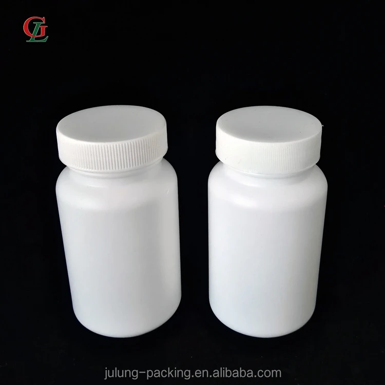 100ml empty bottles white round empty plastic capsule bottle with seal& cap for Pharmaceutical usage or bottle with flip cap