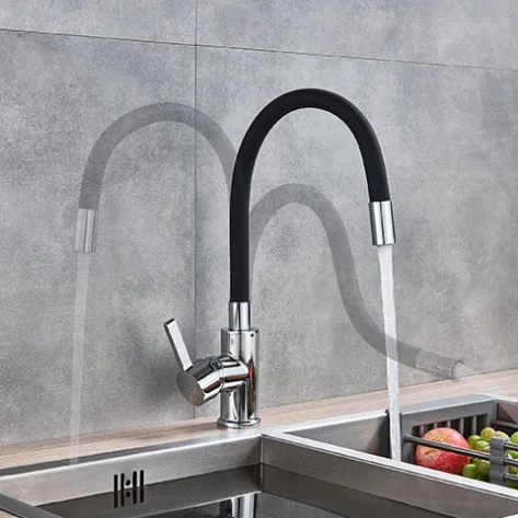 Grifo de cocina monomando flexible factory direct colorful  kitchen faucet with colorful pipes