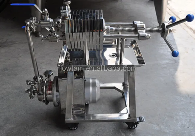 Beer/ wine filter press /plate and frame filter press machine for wine