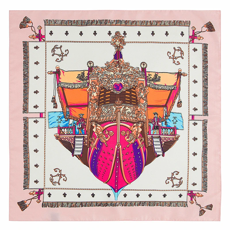 2018 China Supplier Wholesale Fashion 100 Satin Silk Square Scarf, Satin Printed Colorful 100% Silk Scarf