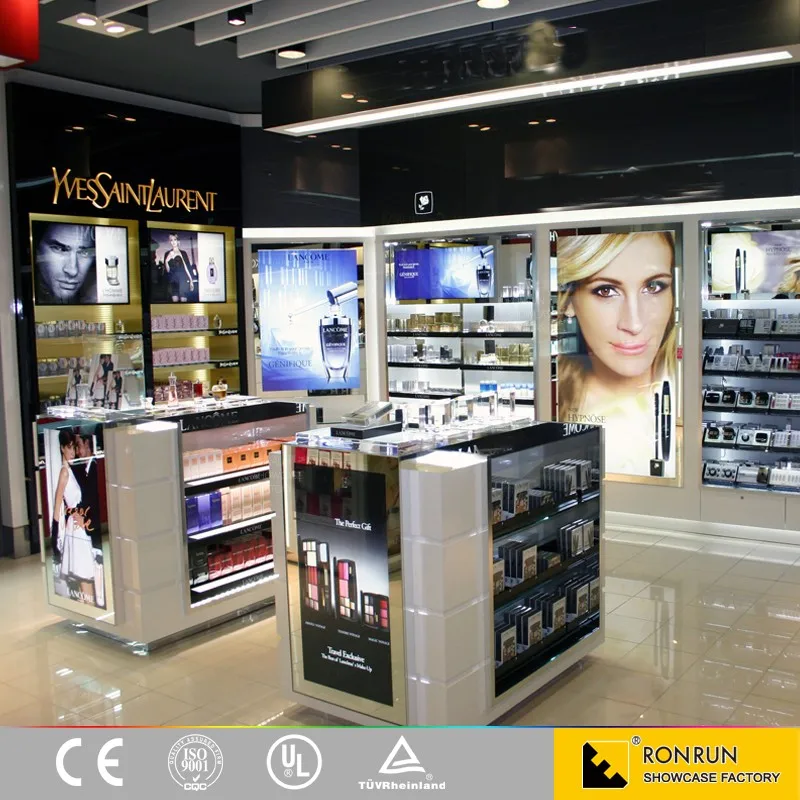 CES Fashion samrt display showcase tempered glass cell phone showcase, laptop mobile phone and accessories store fixture