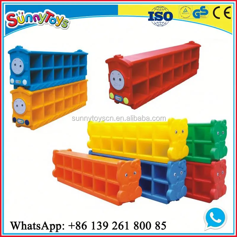 Vintage industrial furniture children plastic kids cup shelf