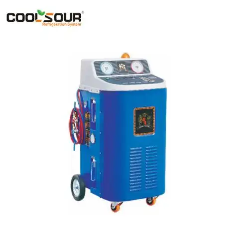 COOLSOUR Automatic Flush Function Auto Refrigerant Recovery