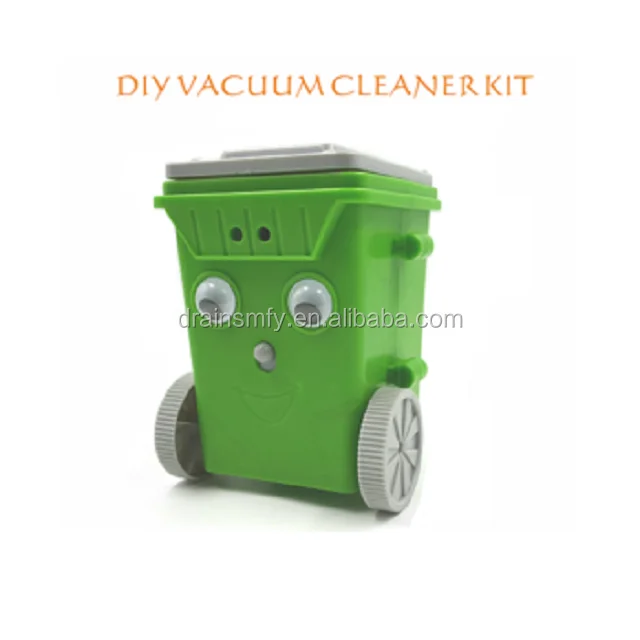 Self assembly toys education DIY rubbish bin robot kit