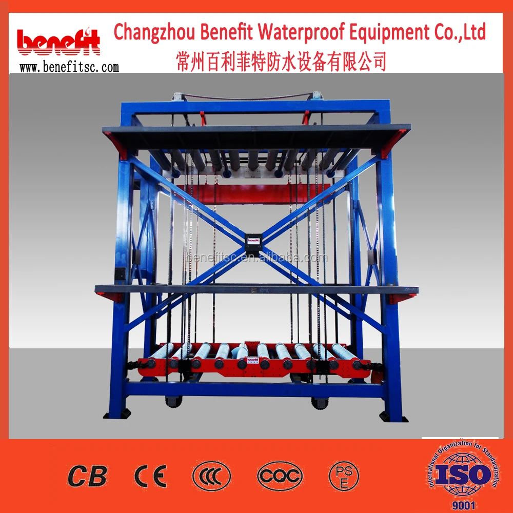 Full set adhesive asphalt waterproofing membrane production line