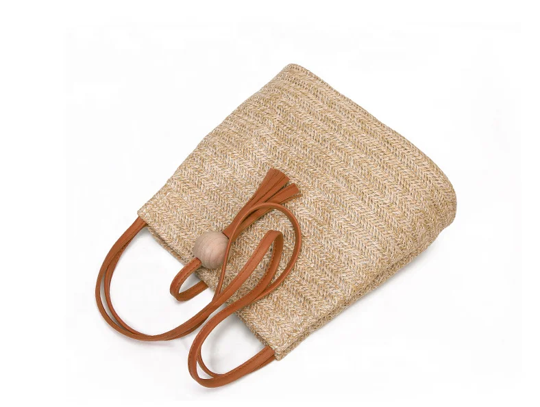 
Indonesia high quality paper straw shoulder bag for women summer beach 