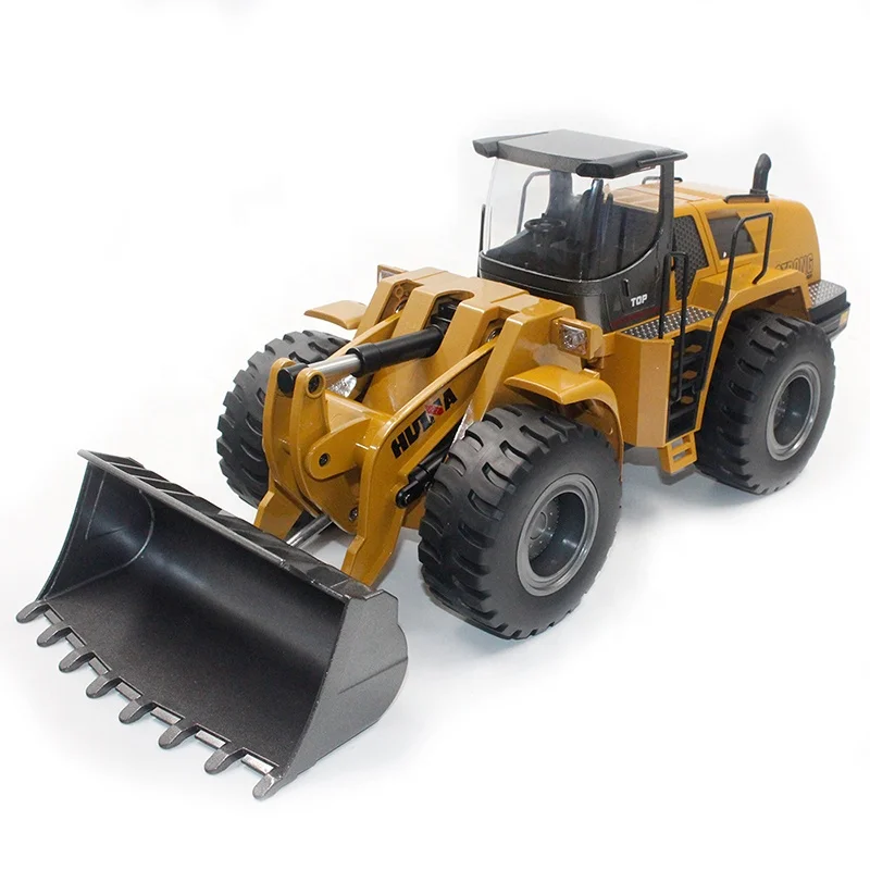 1/14 HuiNa 1583 (583) Alloy Metal  RC Bulldozer 10 Channel wheel loader construction model truck
