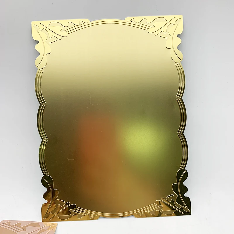 Newest custom engraved blank metal award plate  for business souvenir
