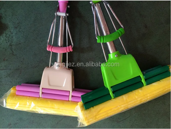 stainless steel pole cleaning pva mop floor cleaning mop