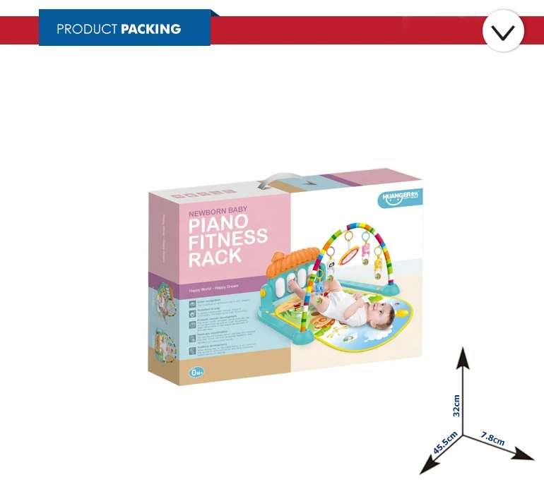 
wholesale 2 in 1 foot activity piano baby folding play mat for indoor 