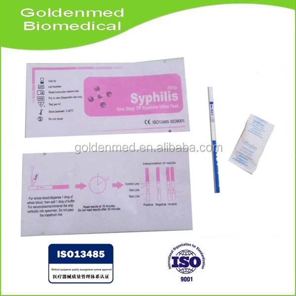 
Hot sale! whole blood specimen home use TP Syphilis test kit 