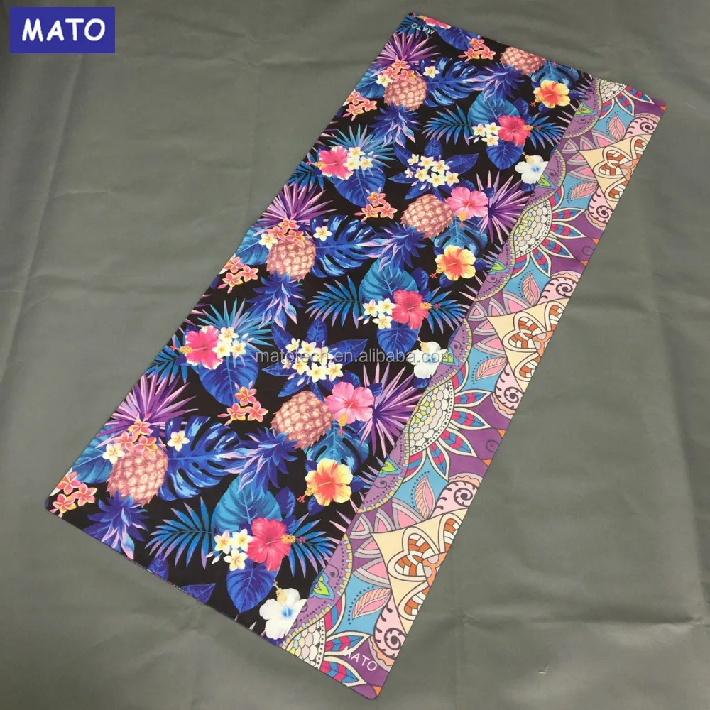 100% Microfiber Suede Customizable Natural Rubber New Yoga Mat
