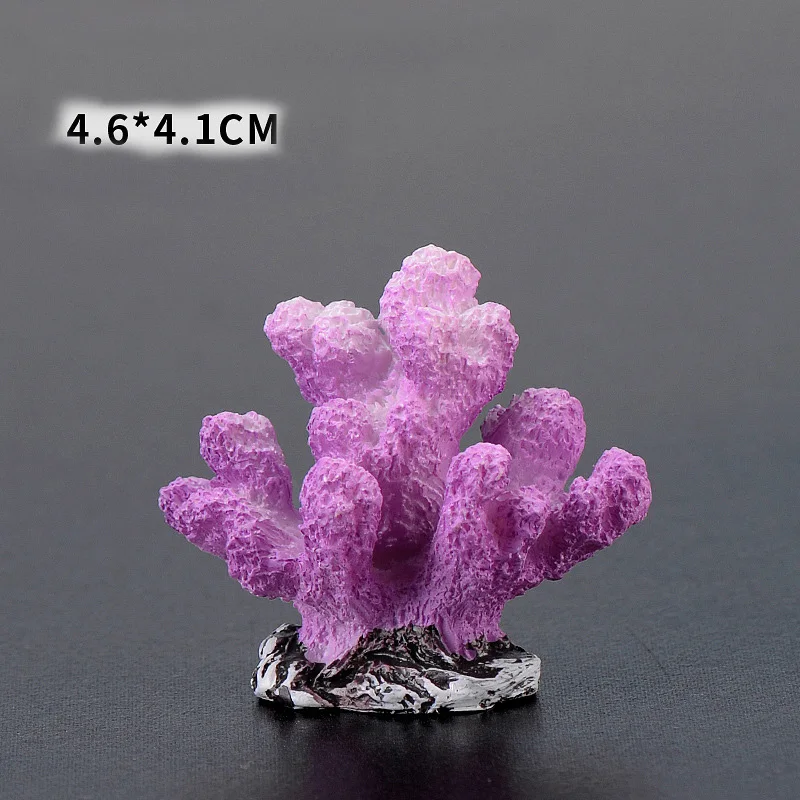 Artificial Reef Mini Coral For Aquarium Raising Fish Turtle Decorated Fish Tank  Resin DIY Ornaments