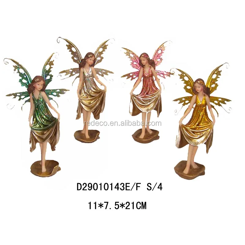 Miniature angel figurine western angel figurine resin wing angel figurine