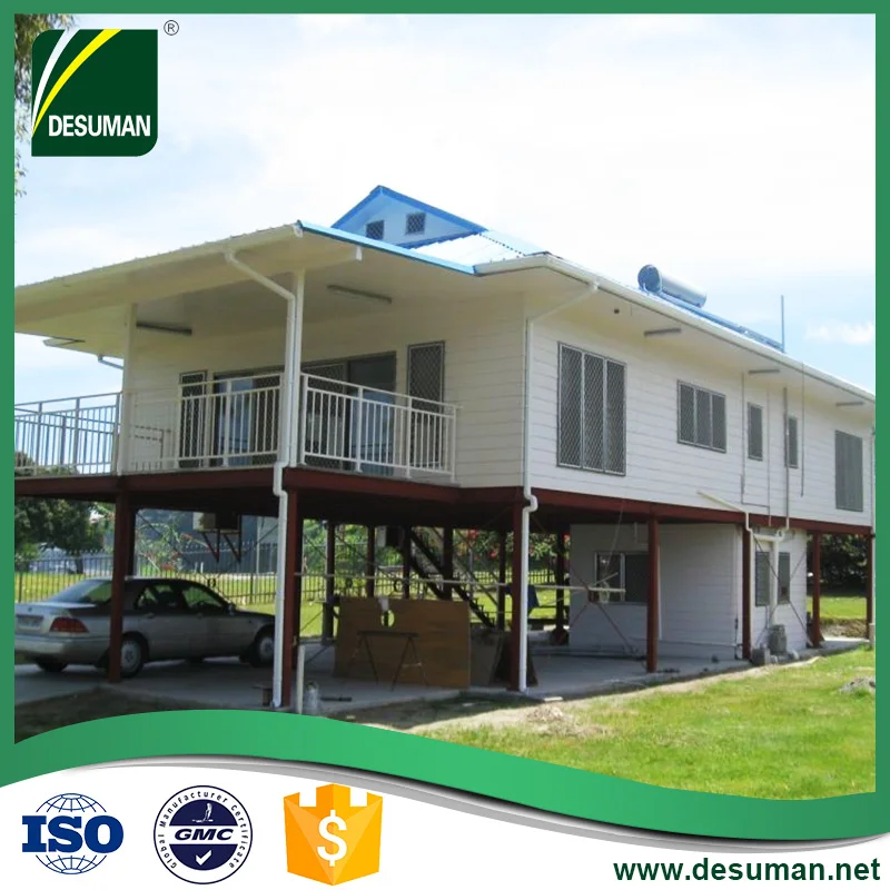 DESUMAN t-bars plans steel building 20ft bungalow frame log prefabricated house