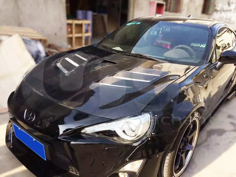 Trade Assurance FRP Fiber Glass Hood Bonnet Fit For 2012-2018 GT86 FT86 ZN6 FRS BRZ ZC6 VS AS II Style Hood Bonnet