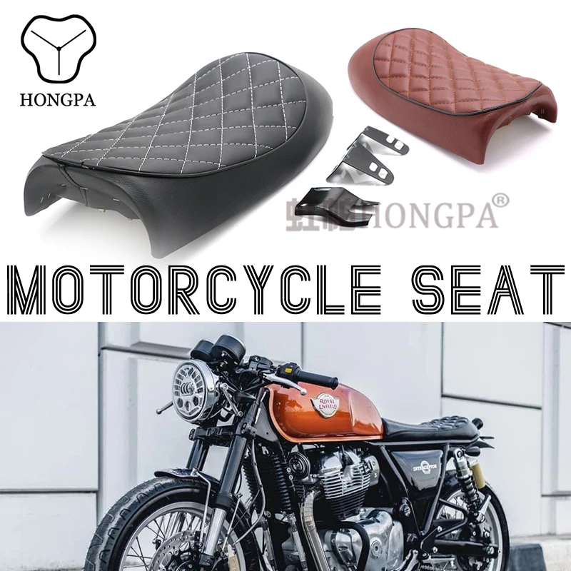 Vintage Black Brown Motorcycle Seat Retro Seat Cover For CG125 CG150 Cafe Racer