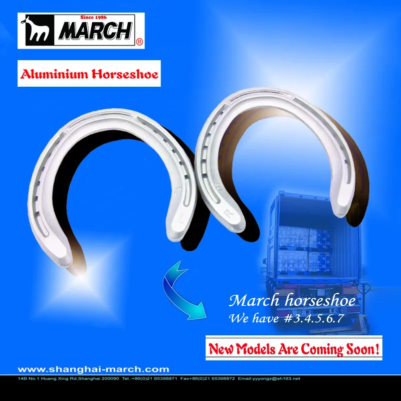 Shanghai March Horseshoe factory aluminum alloy horseshoe