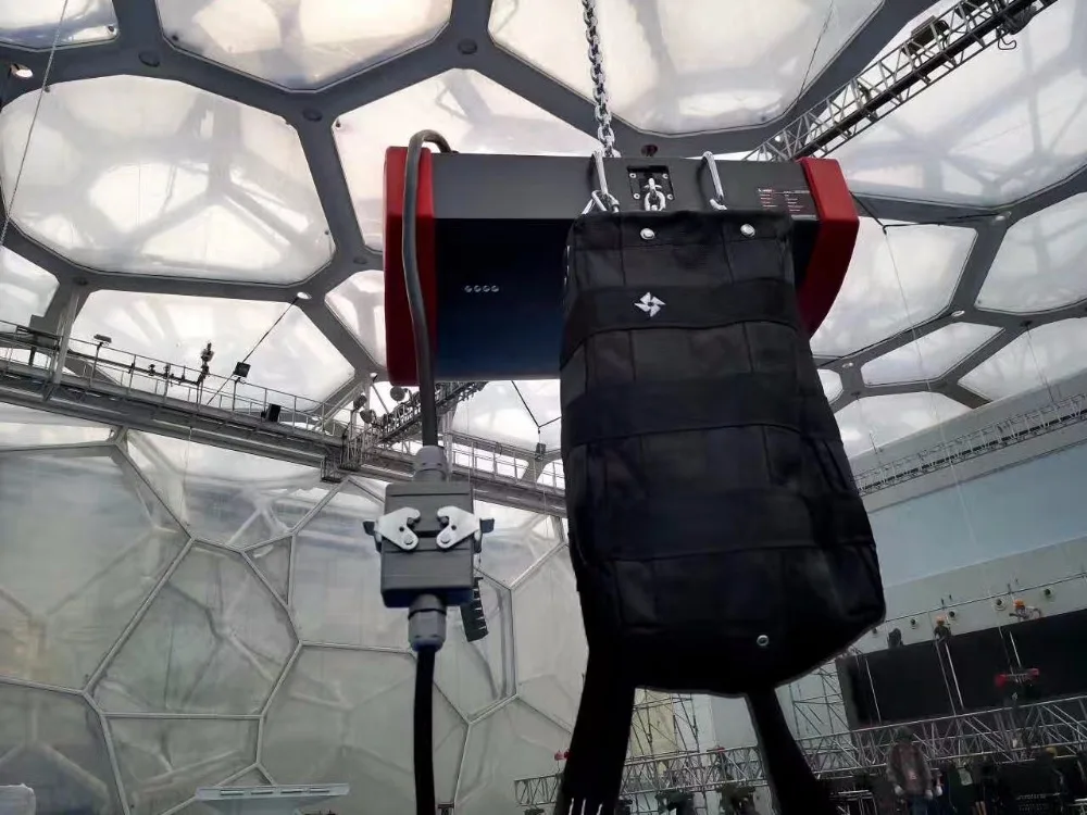 LX8 099 mini portable electric chain hoist or electric chain winch for lifting truss and light and led