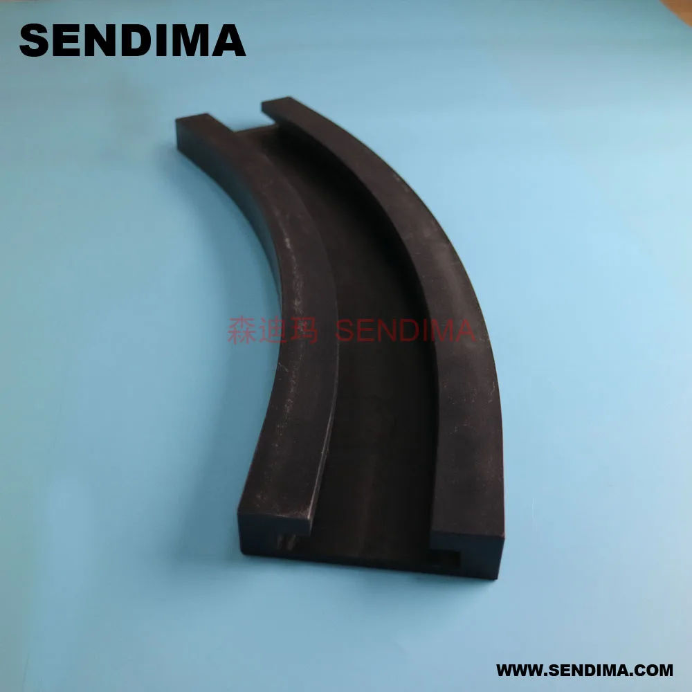 Machined Processed UHMWPE Curve Guide Track Chain conveyor rail ,Black uhmwpe curve chain guide track for conveyor industry