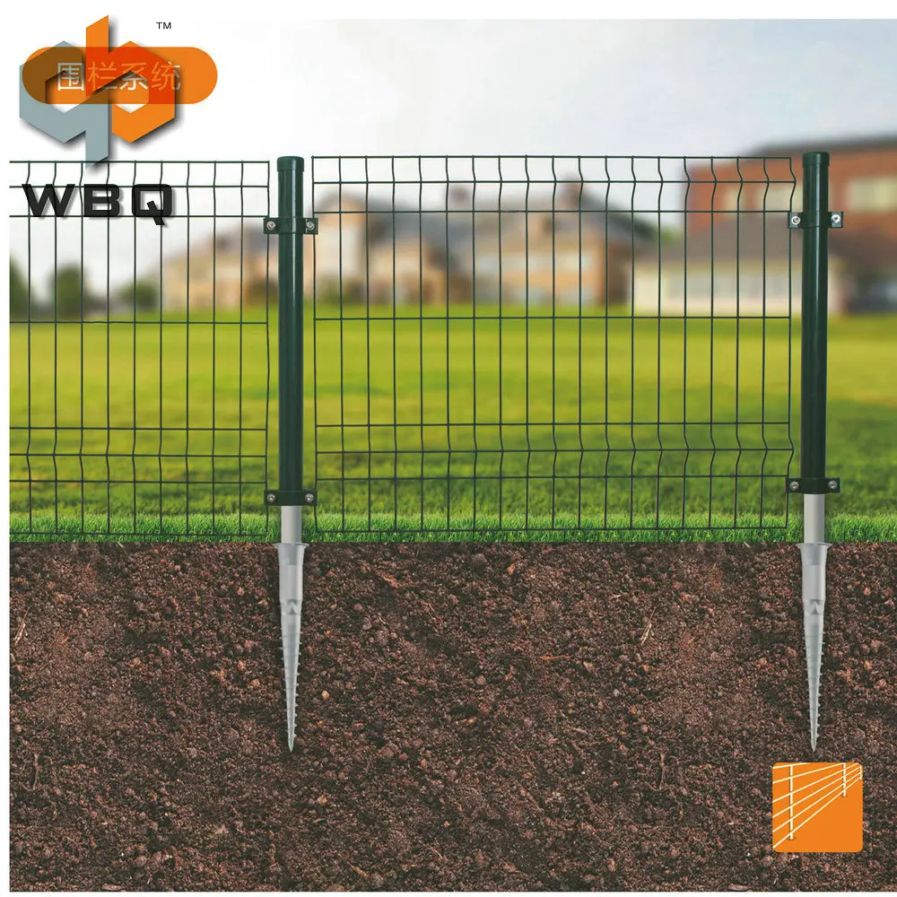 The cheapest of mesh fencing with ground screw anchor