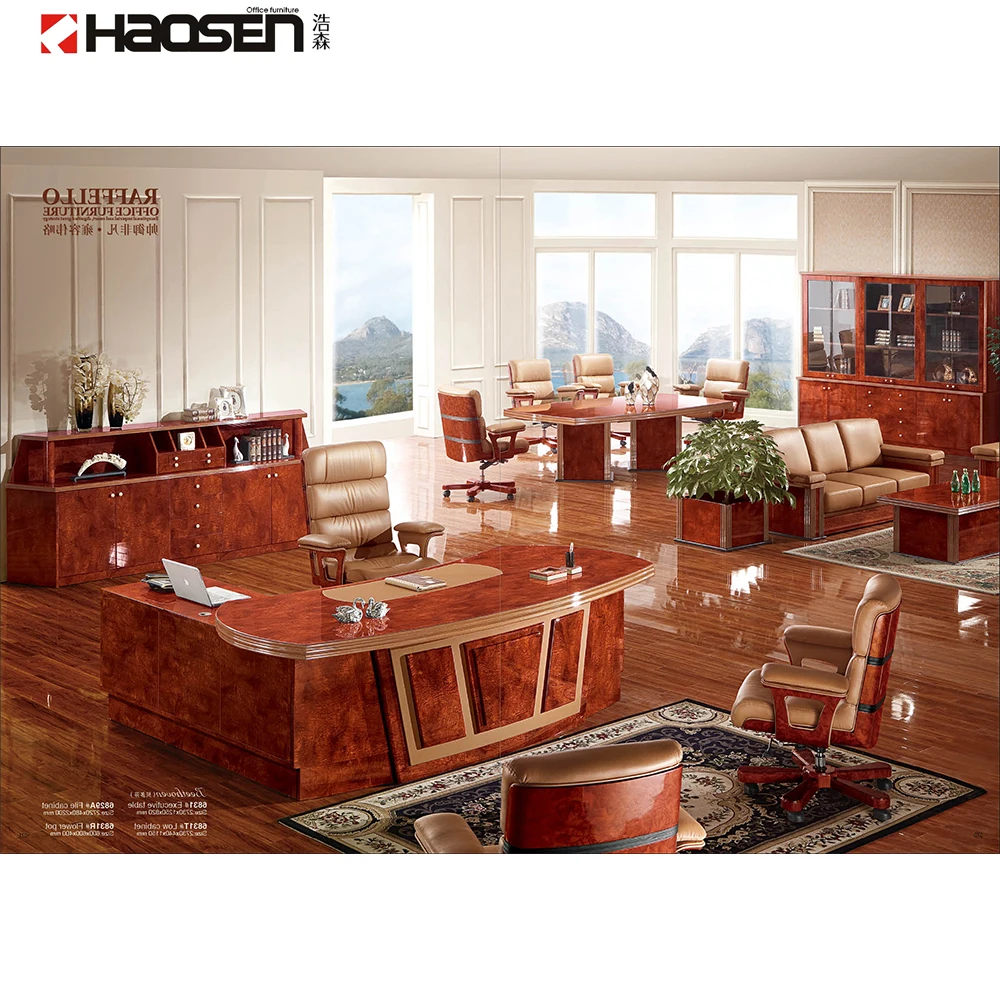 Rolls 6831 2018 Latest comfortable walnut luxury high class executive office desk