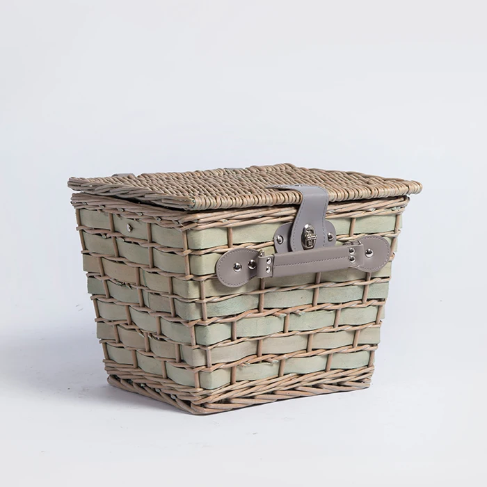 Handmade Kids Fruit Rattan Wicker Picnic Basket With Lid