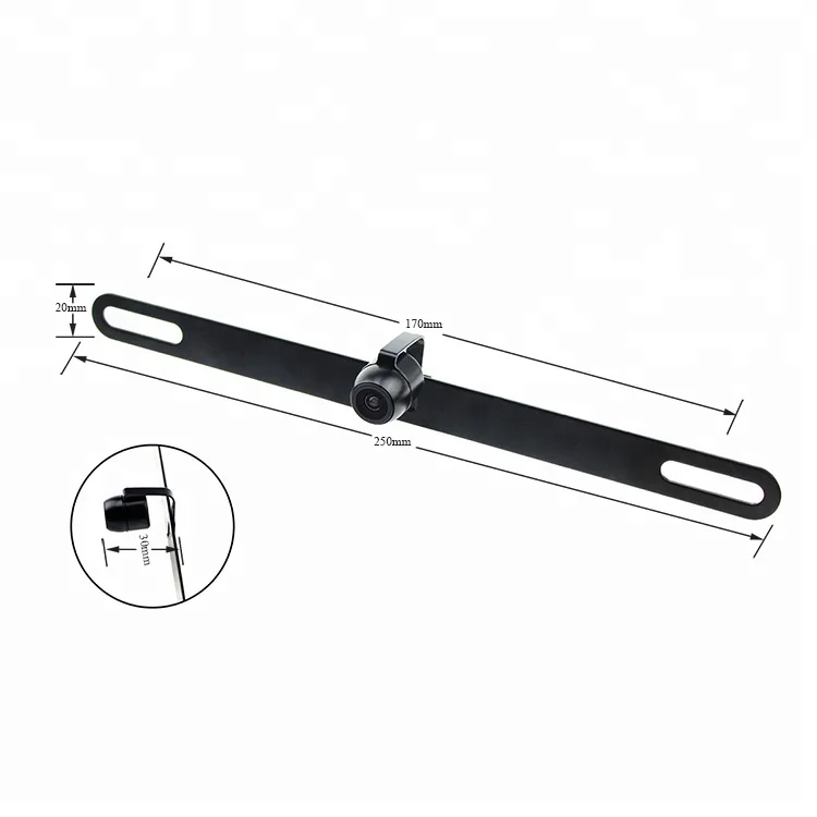 Long Strip Car License Number Plate Rear View Reversing Camera