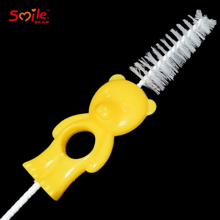 
bear baby bottle brush nipple brush for cleaning baby feeding bottle 
