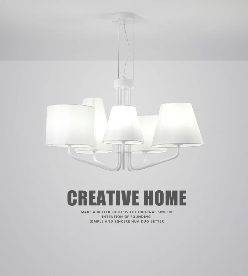 
Hot Selling 6 lamp Modern decorative pendant lighting chandelier yellow white green 