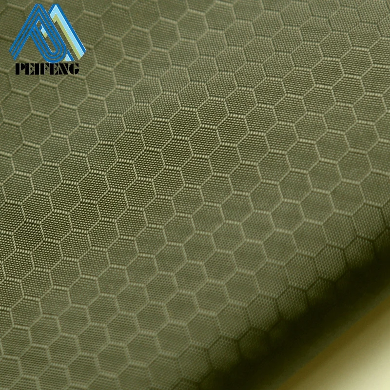 NBFH1392 70D 210T 0.3 football ribstop nylon fabric 210t ripstop nylon taffeta