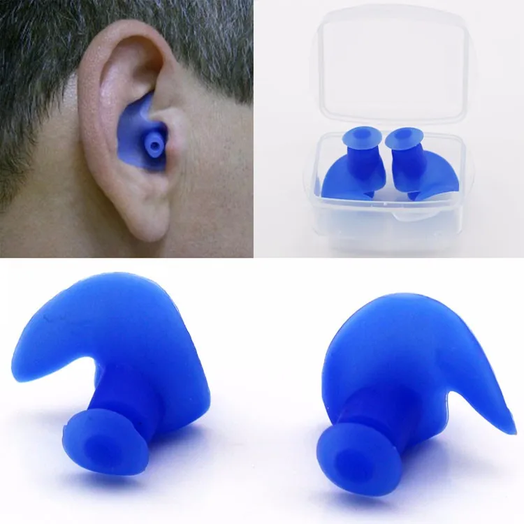 Factory Supply Custom Waterproof Silicone Gel Earplug with Plastic Case