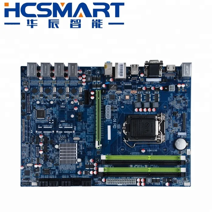 
H87 LGA1150 CCTV DVR ATX industrial motherboard with 24 usb motherboard company manufacturers 
