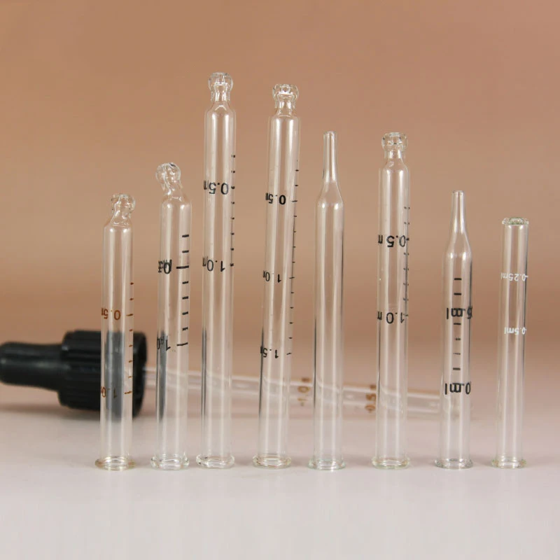 2019 new empty hyaluronic acid glass ampoule with opener