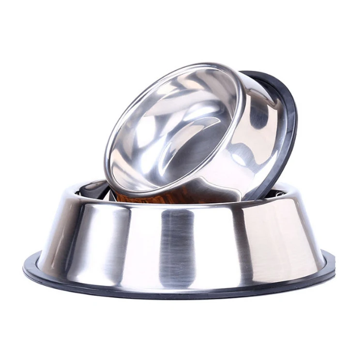 Dog Bowl Cat Food Bowl Pet Stainless Steel Pet Bowls & Feeders Cups & Pails Eco-friendly Non-automatic Rounded Stocked