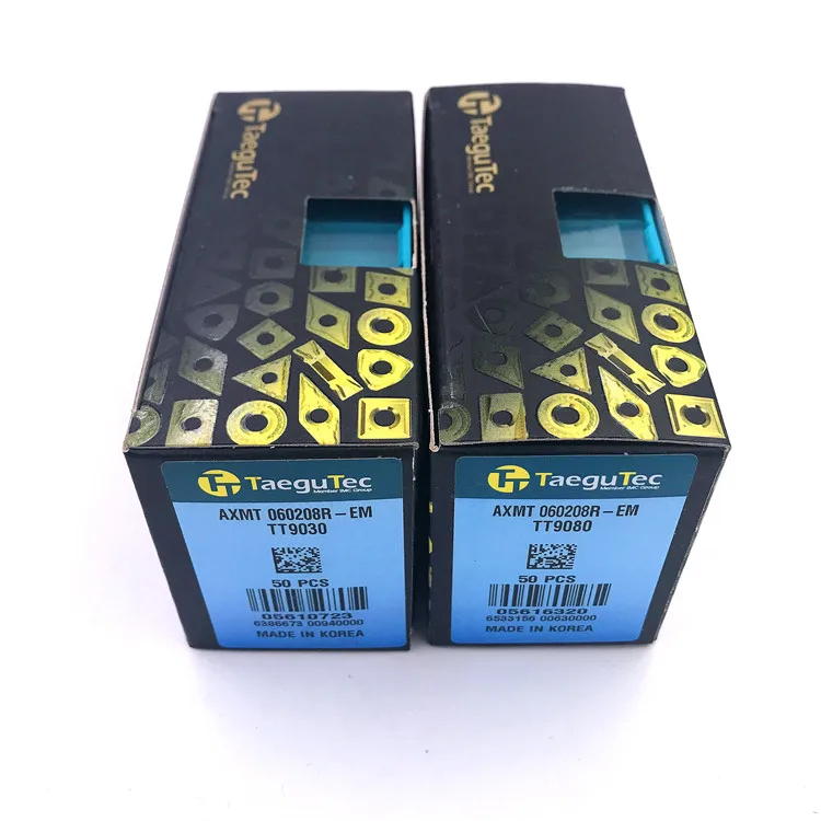 AXMT 060208 R-EM TT9030 TT9080 Taegutc AXMT inserts cnc machine inserts