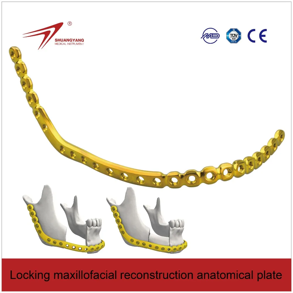 Reconstruction Maxillofacial Titanium Locking Plate - Orthopedic Plates and Screws