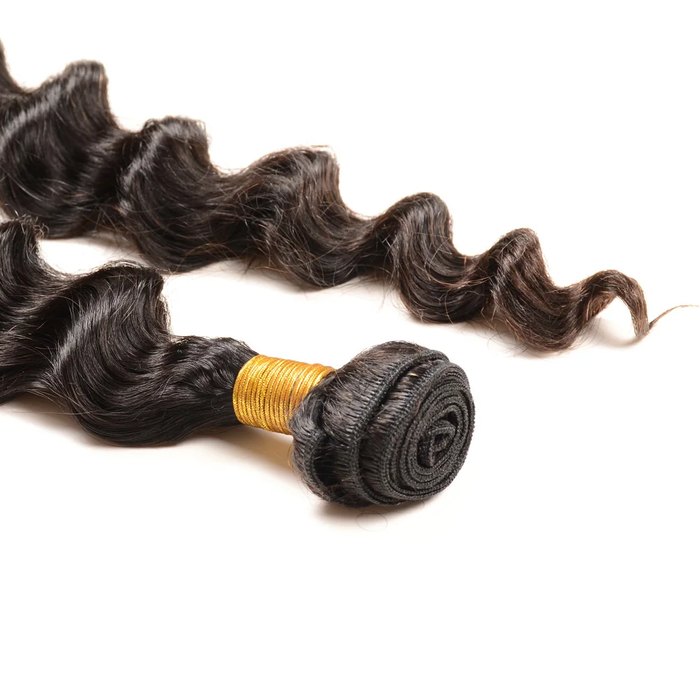 Adorable Ocean Water Wave Human Hair 7A Unprocessed hair bulk Tangle Free loose deep curly remy hair