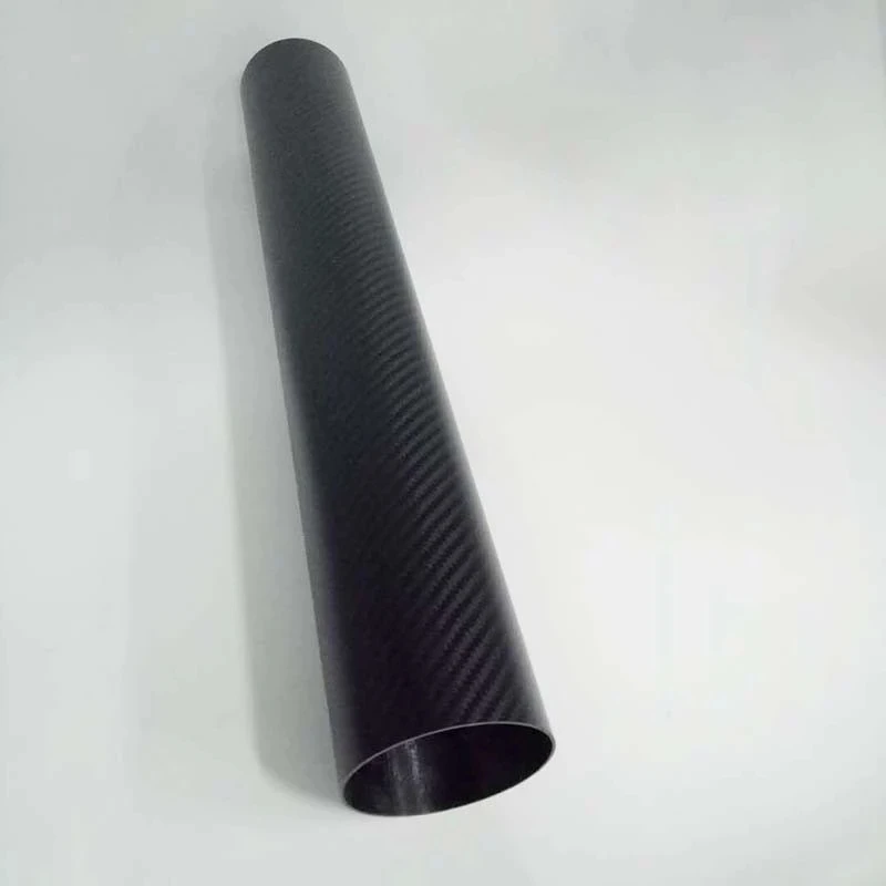 Простая алюминиевая трубка из углеродного волокна 3k