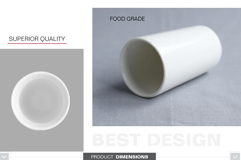 Factory Directly Simple White Ceramic Coffee Mug Cup Coffee Ceramic Tea Cup No Handle from Chaozhou