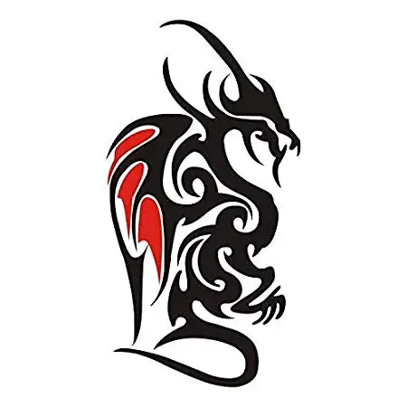 Removable Stickers Body Arm Tattoo Temporary Dragon Style Art Tattoos Waterproof for Men Women