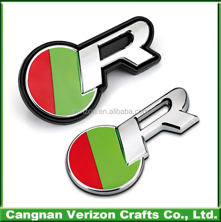 ABS plating Chrome badge car emblems and chrome car emblems with strong 3M sticker for car logo