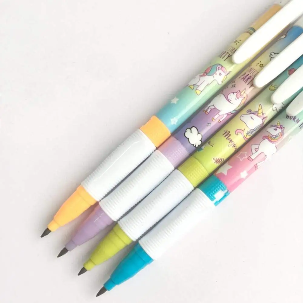 Kawaii Cute Unicorn Press Automatic Mechanical Pencil Supply Stationery 2.0mm