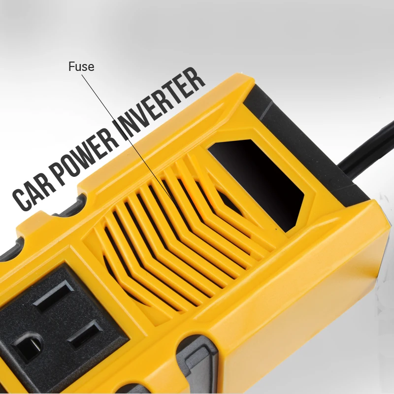 3 US Sockets Double USB Ports 150w Car Converter 12v 110v Dc To Ac Car Mobiles Laptop Power Inverter For Digital Products